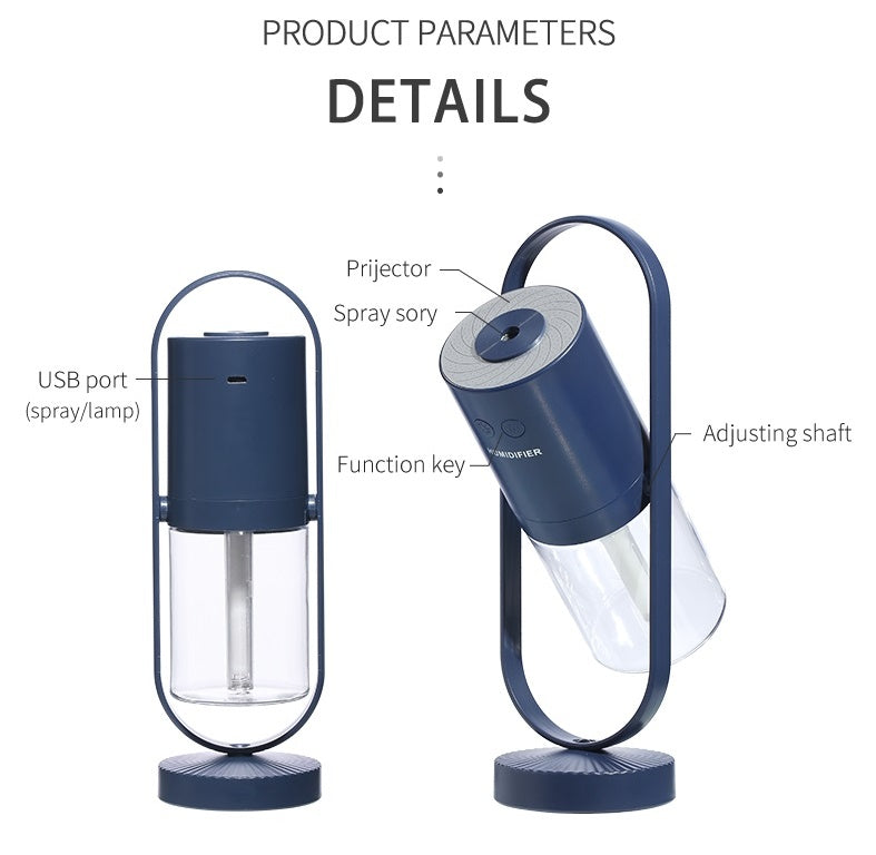(Top Pick)Magic Shadow USB Air Humidifier For Home With Projection Night Lights Ultrasonic Car Mist Maker Mini Office Air Purifier