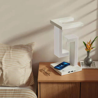 (Top Pick) Creative Smartphone Wireless Charging Suspension Table Lamp Balance Lamp Floating For Home Bedroom