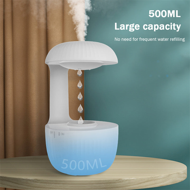 (Top Pick)Anti-gravity Air Humidifier Mute Countercurrent Humidifier Levitating Water Drops Cool Mist Maker Fogger Relieve Fatigue
