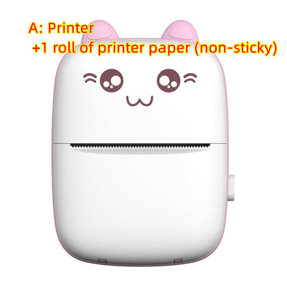 (Top Pick)Mini Printer Portable Mini Bluetooth WiFi New Wrong Printer Mobile Phone Photo Title Note Hot Print Pocket Student Error Label Printer