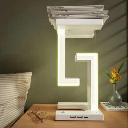 (Top Pick) Creative Smartphone Wireless Charging Suspension Table Lamp Balance Lamp Floating For Home Bedroom