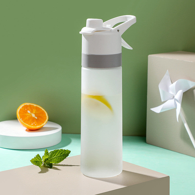 (New Arrival) Spray Water Bottle For Girls Outdoor Sport Fitness Water Cup Large Capacity Spray Bottle Drinkware Travel Bottles Kitchen Gadgets