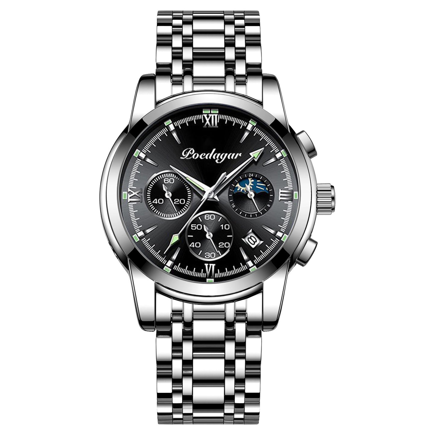 Multifunctional Men's Watch Luminous Waterproof Quartz Wrist Watch