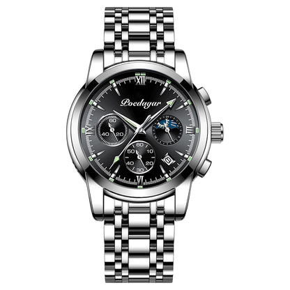 Multifunctional Men's Watch Luminous Waterproof Quartz Wrist Watch