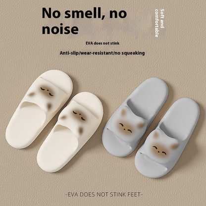 Cartoon Cat Slippers Home Non-slip Floor Bathroom Slipper Summer Bedroom House Shoes