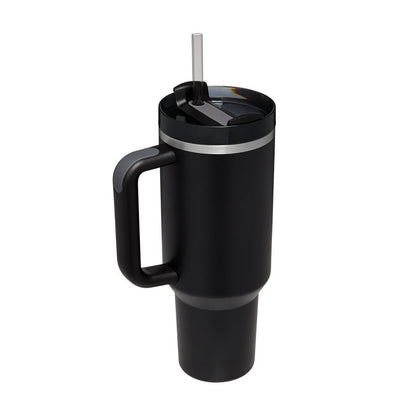 (Top Pick) 40 Oz Tumbler With Handle Straw Insulated, Stainless Steel Spill Proof Vacuum Coffee Cup Tumbler With Lid Tapered Mug Gifts For Valentine Lover Suitable For Car Gym Office Travel