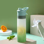 (New Arrival) Spray Water Bottle For Girls Outdoor Sport Fitness Water Cup Large Capacity Spray Bottle Drinkware Travel Bottles Kitchen Gadgets