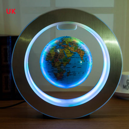 (Top Pick) Round LED World Map Floating Globe Magnetic Levitation Light Anti Gravity Magic