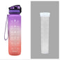 (New Arrival) 1L Tritan Water Bottle With Time Marker Bounce Cover Motivational Water Bottle Cycling Leakproof Cup For Sports Fitness Bottles