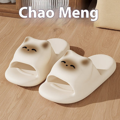 Cartoon Cat Slippers Home Non-slip Floor Bathroom Slipper Summer Bedroom House Shoes